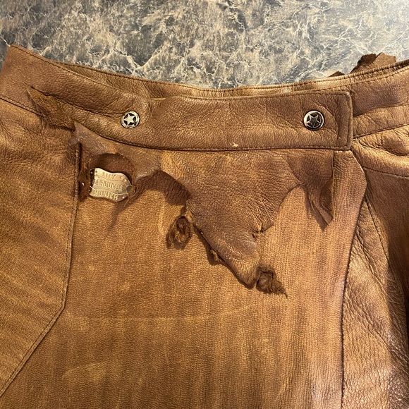 Lily FAROUCHE Munich leather skirt small - Picture 7 of 9